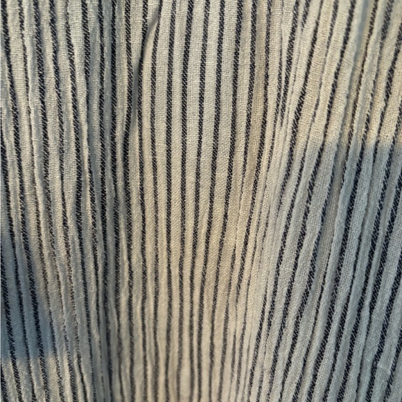J Jill Bohemian Cotton Gauze Pinstripe dress Size Medium - Picture 5 of 7